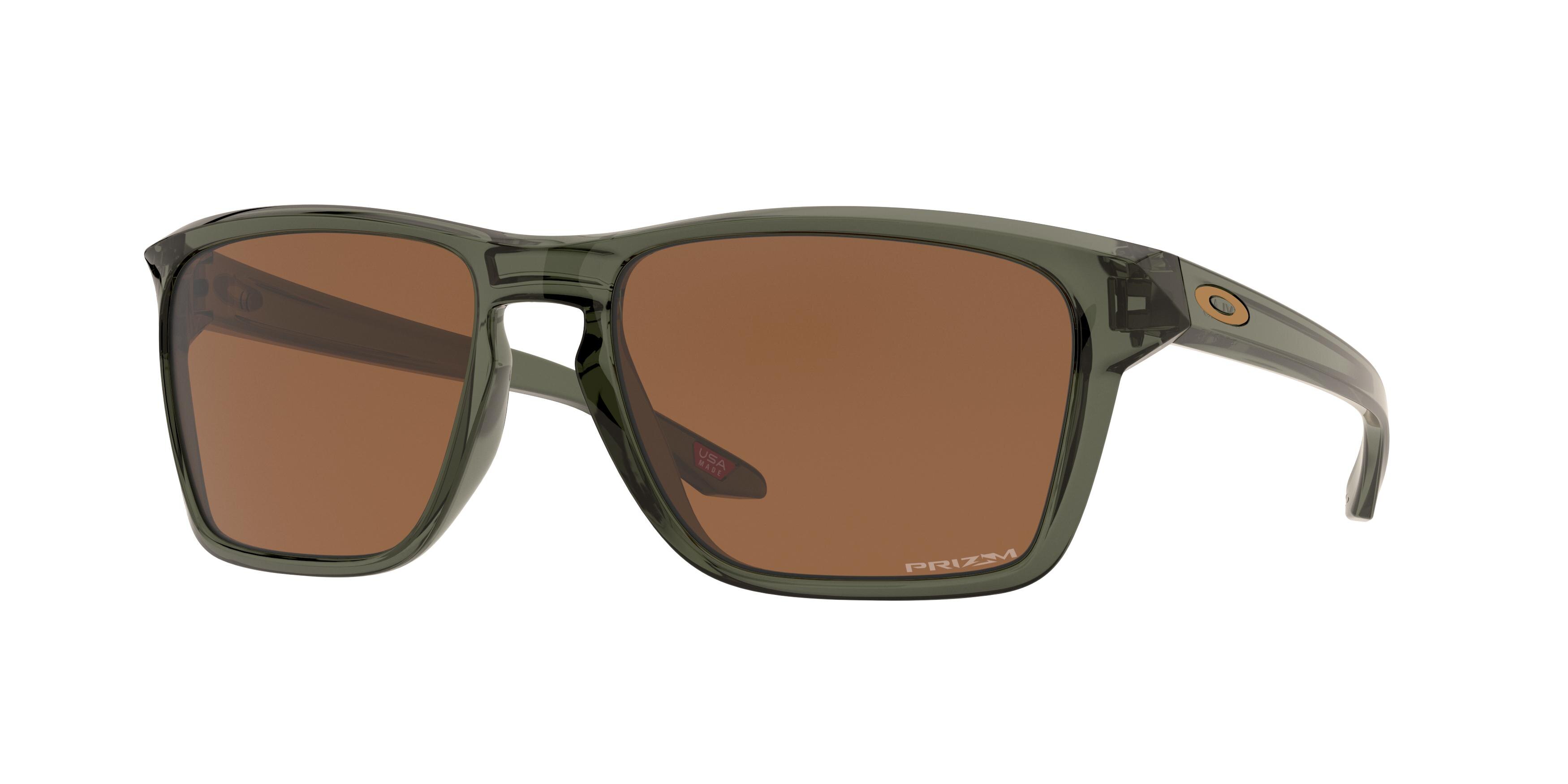 Oakley Herren OO9448 Sylas 944814 Sonnenbrillen O_Matter GrüN Braun Quadratisch Normal Prizm-image